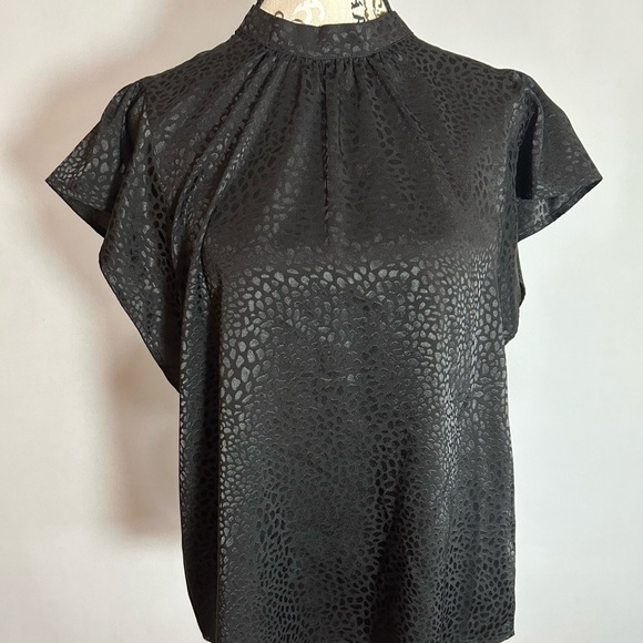 Nine West Black Textured Blouse Large. New with tags! - Picture 1 of 7